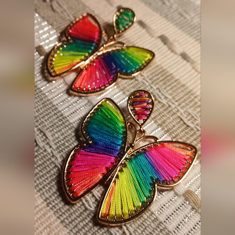 Colorful Butterfly Earrings